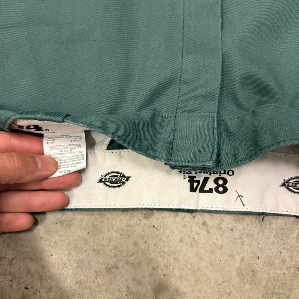 Green Dickies 874 Original Fit Chino Pants - Picture 5 of 8